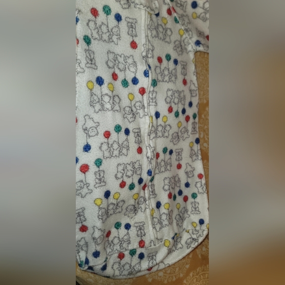 Vintage Carter's Baby Fleece Sleep Bag Sack Wearable Blanket One Size Bears - Picture 5 of 14